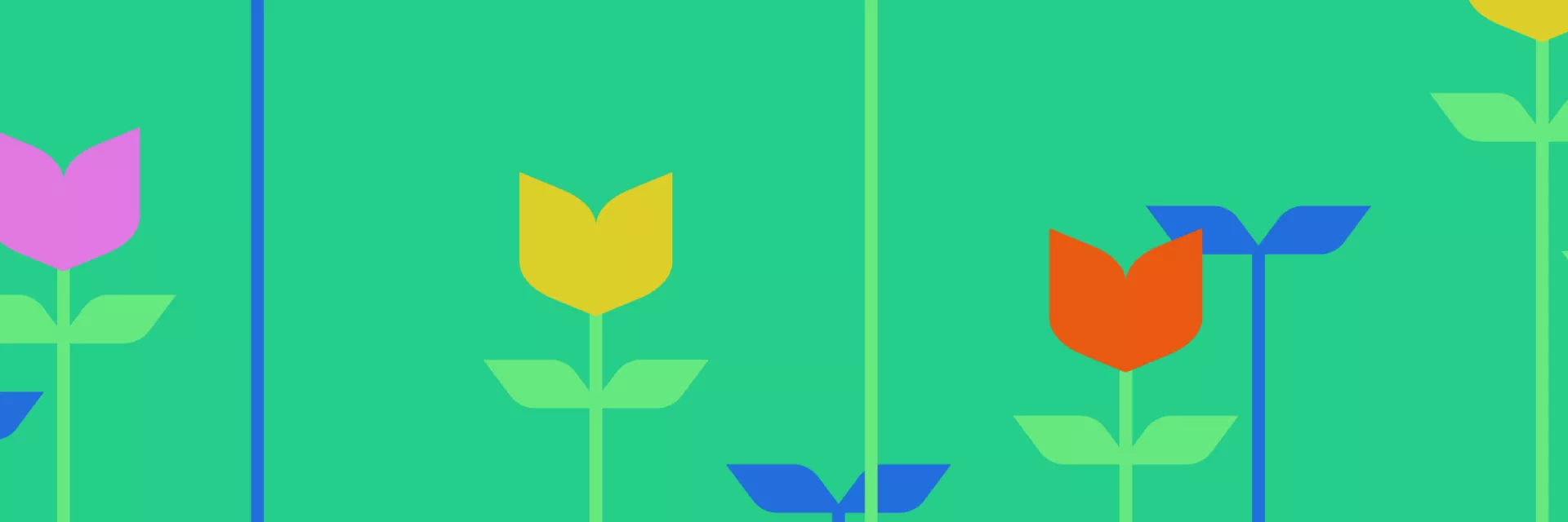 B&B flower banner