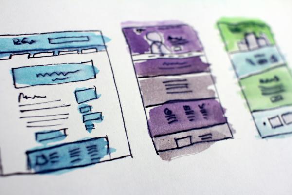 Coloured images of of planning